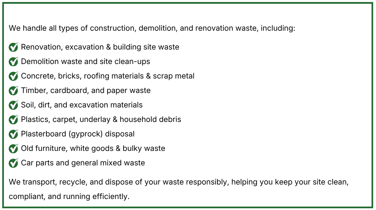 Affordable commercial skip bin hire builders Bellarine