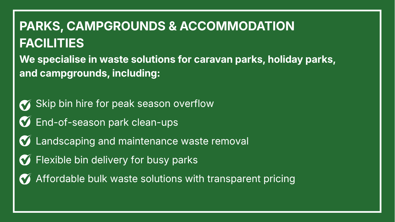 Commercial waste management skip bin delivery