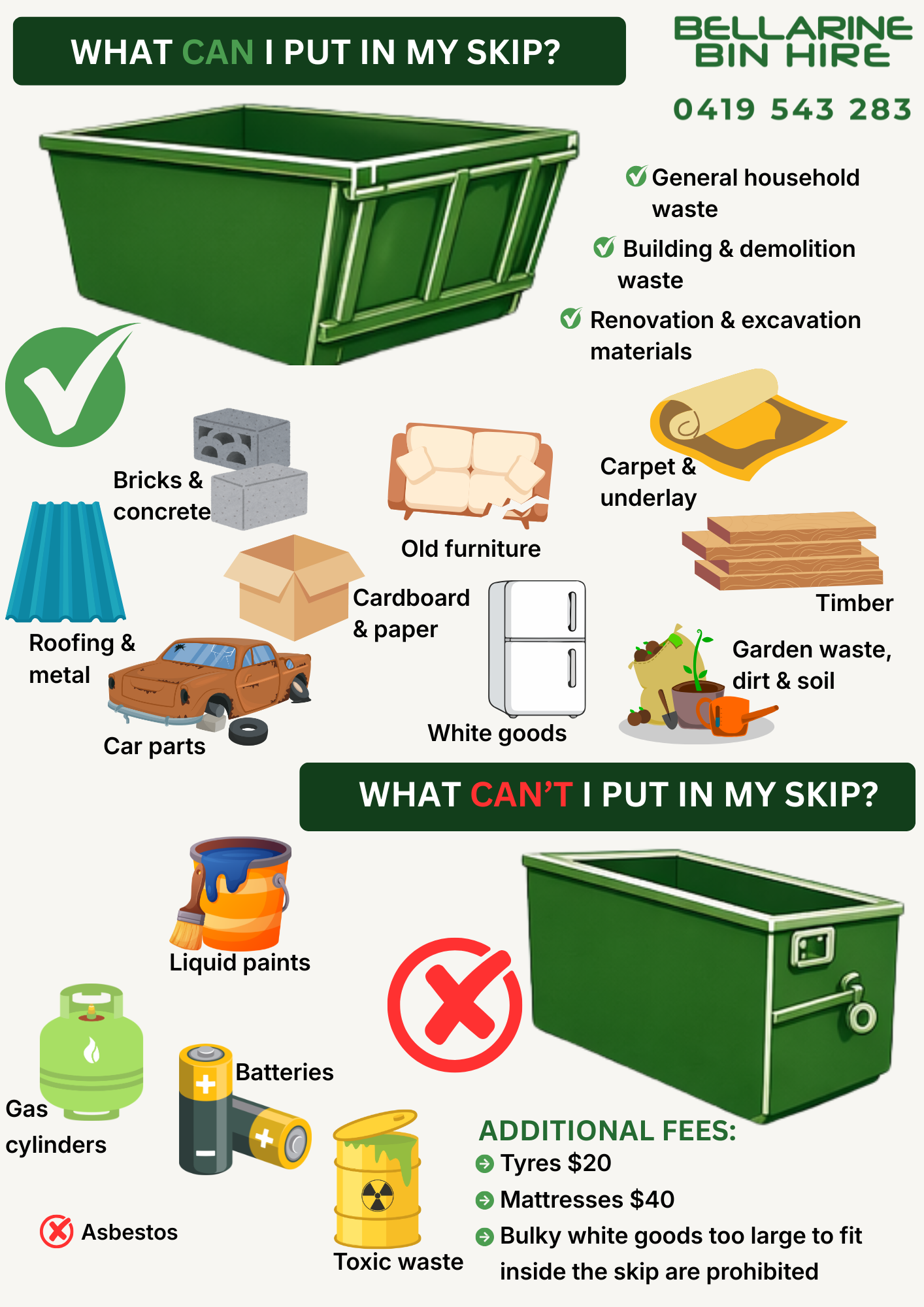 Guidelines for bellarine bin hire accepts